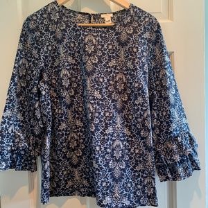 J.Crew 3/4 Sleeve Blouse
